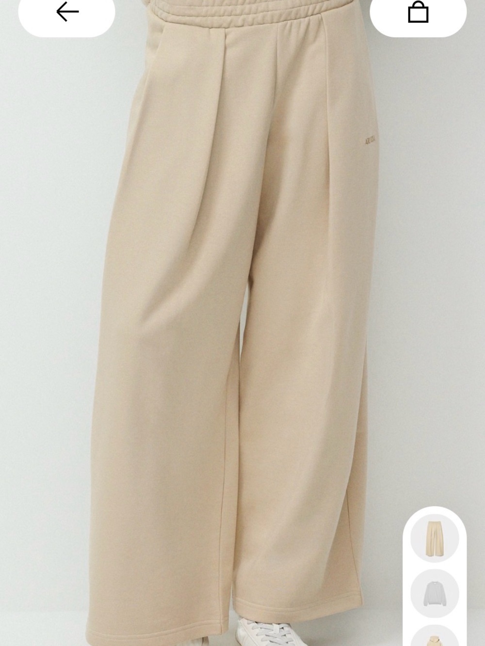 Aritzia Terry Sweatfleece Mega Pleated Sweatpant small